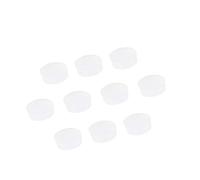 Generic Kit de Remplacement de Bouchon de Trou de Flûte en Caoutchouc Souple 10 Pièces, Accessoires Faciles à Installer pour la Réparation de Flûte, Options Blanches et Transparentes (Transparent