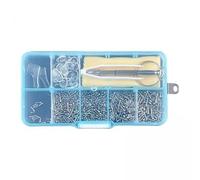 Generic Kit de Réparation de Lunettes, 3x, 500 Pièces, Vis, Crochet, Pincettes, Plaquettes Nasales