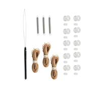 Generic Kit de Réparation Générique de Store Plissé pour Camping-car, Pièces de Rechange pour Stores de Jour et de Nuit, Matériel Professionnel et Corde, Corde marron