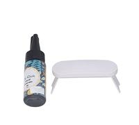 Generic Kit de Résine UV avec Lampe à Polymériser, Colle UV 25g pour un Artisanat Rapide et la Fabrication de Bijoux pour les Amateurs de Bricolage (Balise bleue)