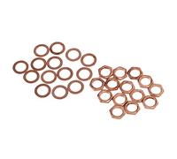 Generic Kit de Rondelles D'écrou M9 à Surface Lisse pour Basse de Guitare électrique, en Métal Résistant à L'usure, adapté aux Musiciens et aux Amateurs de Guitare, Ensemble de 14 écrous et