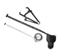 Generic Kit de Ruban à Mesurer pour Règle de Mesure du Corps à Pied à Coulisse pour Outils de Mesure Précise du Corps pour la Taille, les Jambes, les Bras, Matériau Non Toxique, Noir/argent,