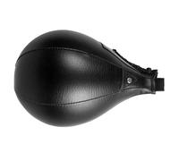 Generic Kit de Sac de Frappe d'entraînement en Cuir PU de Vitesse de Boxe MMA Muay Thai avec Pompe de Gonflage pour la Boxe, Le Kickboxing et Le Sport (Black)