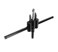 Generic Kit de Scie Circulaire à Double Lame en Acier allié, Durable, pour Planches en Bois et en Plastique, Diamètre de Coupe Réglable, Coupe de Lampe Spot, clé Hexagonale Incluse (30-200mm)