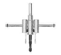 Generic Kit de Scie Cloche Circulaire Réglable, Foret à Bois Polyvalent avec Diamètre Réglable pour les Projets de Menuiserie de Bricolage, 1 Ensemble (40-120 millimètres)