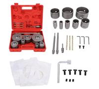 Generic Kit de Scie Cloche en Acier au Tungstène 30mm-110mm, Ensemble Robuste pour le Perçage de Murs de Briques et de Pierres, 22 Pièces pour L'amélioration de L'