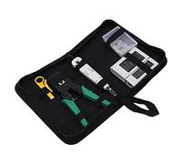 Generic Kit de Sertissage de Câble Ethernet Portable, Résistant Aux Chutes 5 en 1 Kit D 'outils Resil Haute Efficace Antidérapant avec Dents à Cliquet pour Cat5e Cat5e Cat6