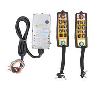 Generic Kit de Télécommande de Grue sans Fil avec Double Poignées, Contrôle de Portée de 100 M pour Usage Industriel, Matériau ABS étanche, 2 Unités
