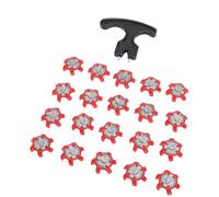 Generic Kit de Traction amélioré de Remplacement de Pointes de Chaussures pour Les Golfeurs, 20 Pièces, Crampons Antidérapants pour Une Utilisation en Extérieur (Rouge)