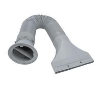 Generic Kit de Tuyau D'extension D'échappement de la Cabine de Pulvérisation Aérographe, Flexible 67 Pouces Léger avec Adaptateur Plat pour la Ventilation de Porte de Fenêtre, HS E420H