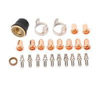 Generic Kit D'électrodes De Pointe Pour Découpeur Plasma IPT40, Ensemble De Couvercles De Support De Buse En Alliage De Zinc Et Acier Inoxydable Équipement De Découpe Plasma