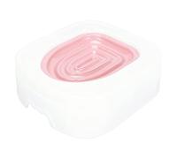 Generic Kit d'Entraîneur de Toilettes pour Chats, Entraîneur Universel Réutilisable pour Toilettes de Chaton de Litière de Bac à Litière pour Les Chats du Système de Formation des pour (Pink)