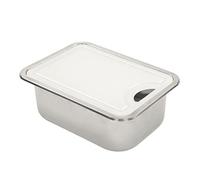 Generic Kit d'évier de Cuisine en Acier Inoxydable pour Camping-car, Lavabo Simple de qualité 304, 15 X 10,8 X 5,5 Pouces avec Planche à Découper en Acrylique, Support intégré pour Camping-car,