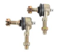 Generic Kit d'extrémité de Biellette de Direction en Alliage D'acier, 2 Pièces, Haute Résistance à la Torsion, Joint à Rotule pour Vélo ATV Go Kart, 10mm M10, Caoutchouc Anti-poussière