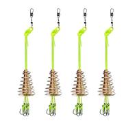 Generic Kit d'hameçon de pêche, crochet inférieur anti-accrochage - Poids de pêche, émerillons, accessoires de pêche à ressort anti-enroulement pour Bluegill, Crappie, Bass