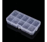 Generic Kit d'hameçons de Pêche en Acier au Carbone, 500 Pièces Assorties de 3 à 12 Tailles avec Boîte à Matériel, Hameçon de Pêche en Forme de Poulpe traité Thermiquement pour Les Pêcheurs d'eau