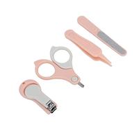 Generic Kit D'ongles pour bébé, Ensemble de Manucure Pratique et Sûr pour les Nouveau-nés et les Tout-petits avec des Matériaux en Acier Inoxydable ABS - Ensemble de 5 Pièces (PINK)