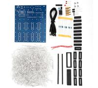 Generic Kit LED 8 X 8 X Cm avec Circuit imprimé à Paramètres Stables, éclairage Bleu Blanc Super Lumineux pour les Projets de Bricolage, Installation Simple pour les Débutants, alimenté par USB
