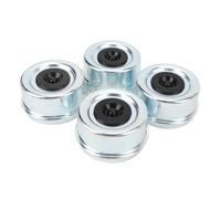 Generic Kit Universel de 4 Couvercles de Graisse pour Moyeu de Remorque de 2.72 Pouces, pour Camping-Car Dexter, Installation Facile, Matériau en Métal et en Caoutchouc
