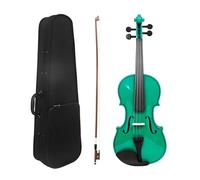Generic Kits de démarrage pour violon, Instruments de musique à cordes, violon en bois massif pour adultes, 4/4