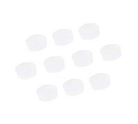 Generic Kits de Remplacement de Bouchons de Trou de Flûte en Caoutchouc Souple, pour la Réparation de Flûte, 7x2.5mm, Options CF98 Blanches et Transparentes CF99, 10 Pièces (Transparent CF99)