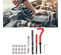 Generic Kits de Réparation de Filetage de Bobine Heli, Kit M9 X 1.5 en Acier Inoxydable Relant le Robinet Set 20 PCS Directeur de Filetage pour Réparation de Féminin