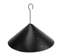 Generic La Protection Professionnelle en PVC pour écureuil Empêche Le Vol du Déflecteur pour Mangeoire à Oiseaux Noir, Idéal pour Une Utilisation en Extérieur (Style de vis (matériau PVC, avec