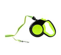 Generic Laisse Rétractable pour Chien, Prise Confortable, Laisse Télescopique Durable de 5m pour Animaux de Compagnie, pour Promener en Plein Air, Chiens de Moins de 20kg, ABS TPU Polyester (Vert