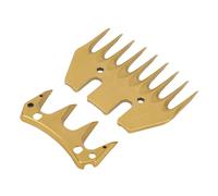 Generic Lames de Cisaillement électrique pour Moutons, Lames de Rechange Durables à 9 Dents Dorées pour Tondre la Laine épaisse, Espacement de 10 Mm, Applicables aux Moutons, Alpaga, Lama - Matériau