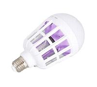 Generic Lampe Anti-Moustique électronique Anti-Insectes 2 en 1, Piège à Insectes intégré, Compatible avec Douille D'ampoule E26 E27, économie D'énergie, Respectueux de L'environne (Blanc)