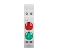 Generic Lampe de Signalisation Double LED Rouge Vert à Montage sur Rail pour Tour CNC Lampe Indicateur AC DC 230 V pour Boîte de Distribution avec Conception Compacte pour Lignes de