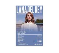 Generic Lana Del Poster décoratif sur toile pour album de musique de Rey Born To Die - 30 x 45 cm