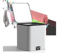 Generic Laveuse à turbine à ultrasons compacte et sèche-linge électrique - Mini machine à laver 4,5 L pour appartement, dortoir, camping, camping-car