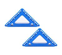 Generic Le Boîtier de Porte Révèle des Outils de Coupe Précis pour Le Travail du Bois, Décalage de 1/4 3/16, Intervalle de 1/8 Pouce, Matière Plastique Bleue Robuste pour les Professionnels