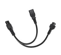 Generic Le Cordon Adaptateur d'alimentation divisé en Y Améliore la durabilité pour Les Appareils Photo Numériques UPS Hôtes Serveurs PVC 1pc pour Les Applications Robustes