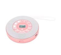 Generic Lecteur CD Portable Rechargeable avec Haut-Parleur et Micro pour Usage Domestique, Voyage, Voiture, Batterie 2000 MAh (Pink)