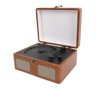 Generic Lecteur CD Portable Rétro avec Haut-Parleur, Entrée Sortie Bluetooth, Télécommande, Lecteur CD Classique de Style Platine, Batterie Intégrée de 3000 MAh, pour écouter de la