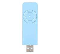 Generic Lecteur de Musique MP3 USB Compact avec écouteurs 3,5 Mm pour Les Amateurs de Musique, Idéal pour Le Sport et Les Voyages (Blue)