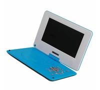 Generic Lecteur DVD Portable Haute Définition pour Voyage en Voiture, Lecteur Multifonction Full HD avec Port USB pour Les Aventures en Plein Air (Blue)