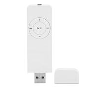 Generic Lecteur MP3 de Poche, écoutez des Romans, Carte Mémoire, Prise en Charge jusqu'à 64 Go, pour Les Voyages, Matériau ABS (White)
