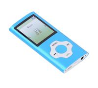 Generic Lecteur MP3 MP4 Portable Ultra Fin, Petite Carte Mémoire de 16 Go, Lecteur de Musique HiFi pour Les études et Le Divertissement, Léger (Blue)