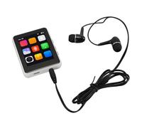 Generic Lecteur MP3 Portable avec Haut-Parleur, écran Tactile 2,4 Pouces, Son Haute fidélité pour Enfants et Personnes âgées (White)