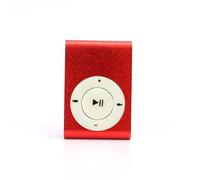 Generic Lecteur MP3 USB Mini Lecteur de Musique Portable avec sans écran Coque Anti-Rayures Prend en Charge la Carte TF pour Les Sports de Plein Air, la Course à Pied, L'entr (f)