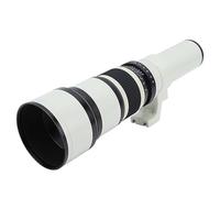 Generic Lentins Privilégiés, Téléobjectif Anti-fantôme Prime Contrôle à Contraste élevé 500 Mm F6.3-F32 pour la Caméra sans Miroir à Cadre Complet (White)