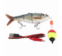 Generic Leurre de Pêche électrique Rechargeable avec Lumière LED Verte pour des Performances Améliorées dans Diverses Profondeurs d'eau