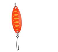 Generic Leurres à Truite avec Paillettes Réalistes pour la Pêche à la Truite 3,5 G/3,4 Cm pour Les Pêcheurs d'eau Douce et d'eau Salée (Points Jaunes Orange)