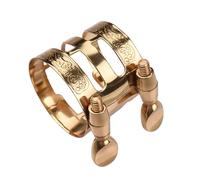 Generic Ligature de Saxophone Premium pour Saxophone Alto, Réglage Facile, Capuchon D'embout à Vis à Double Piste, 1.1 Pouces (avec capuchon de)