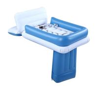 Generic Lit D'avion Gonflable pour Tout-petits, Matelas de Voya pour Enfants floqué en PVC avec Ceinture de sécurité et Sac de Transport pour Train de Voiture D'avion