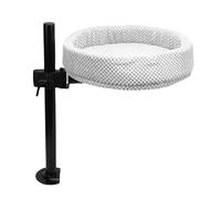 Generic Lit de Bureau Innovant pour Chat, Perchoir Rotatif et Relevable pour Gagner de l'espace, Accessoire de Bureau en Peluche en Fer Confortable pour Les Professionnels Qui Travaillent