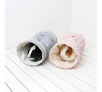Generic Lit Tunnel rembourré pour Hamster, Cachette Chaude et Douce pour Petits Animaux de Compagnie, Motif Cochon d'Inde pour Le Printemps et L'automne, Tube en Coton et Polyester pour Se Reposer
